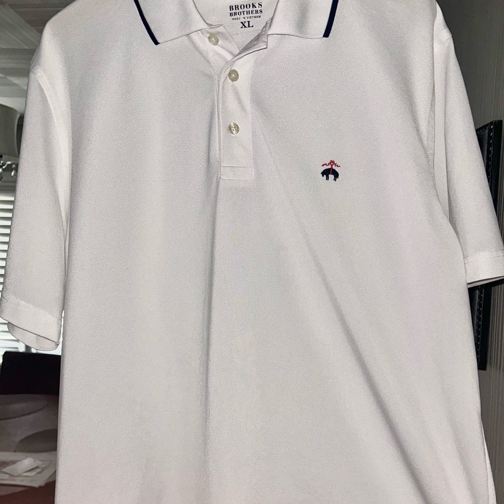 Brooks Brothers White Polo Classic Shirt